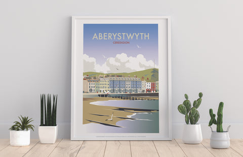 Aberystwyth By Artist Dave Thompson - Premium Art Print