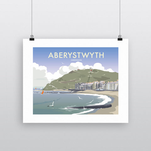 THOMPSON339: Aberystwyth, South Wales 24" x 32" Matte Mounted Print
