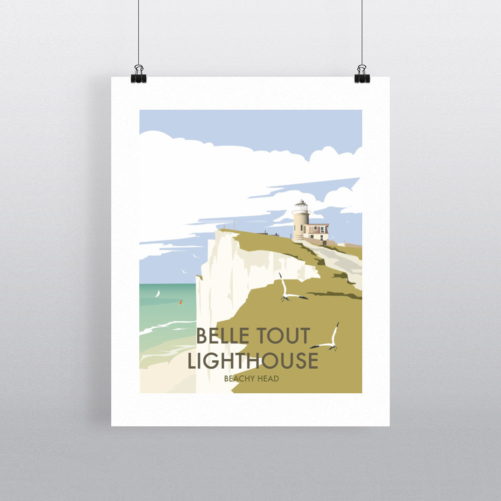 THOMPSON340: Belle Tout Lighthouse, Sussex 24" x 32" Matte Mounted Print