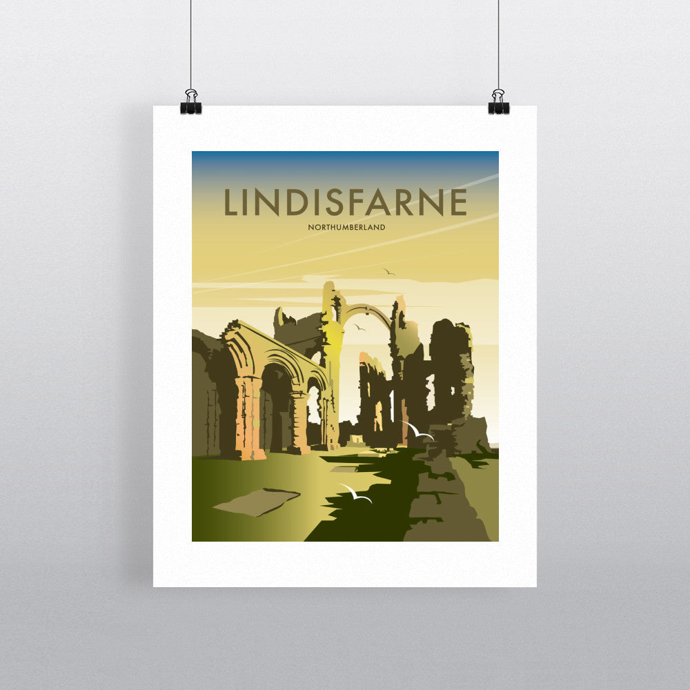 THOMPSON345: Lindisfarne, Northumberland 24" x 32" Matte Mounted Print