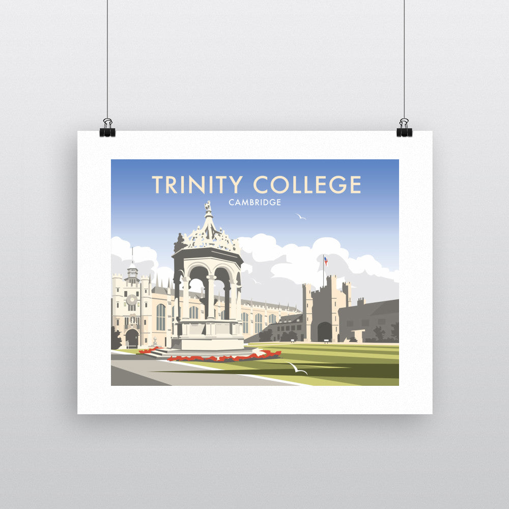 THOMPSON347: Trinity College, Cambridgeshire 24" x 32" Matte Mounted Print