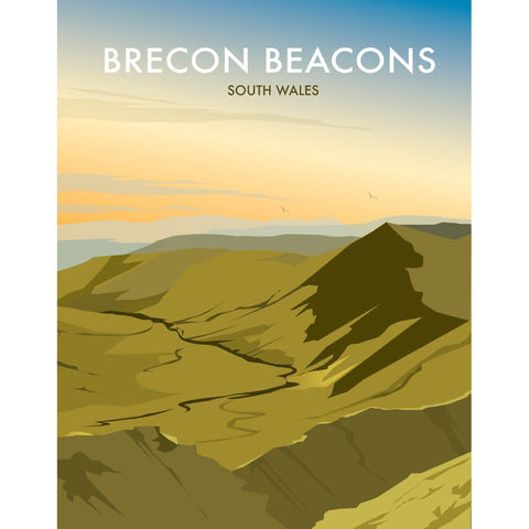 THOMPSON348: Brecon Beacons, Wales 24" x 32" Matte Mounted Print