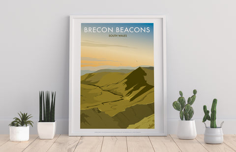 Breacon Beacons By Artist Dave Thompson - Premium Art Print