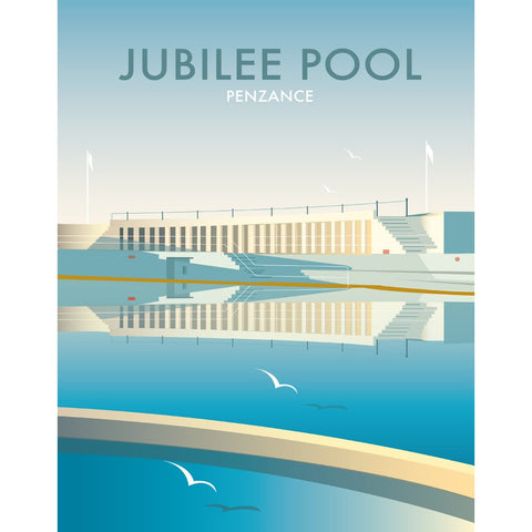 THOMPSON358: Jubilee Pool, Cornwall 24" x 32" Matte Mounted Print