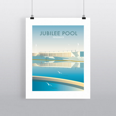 THOMPSON358: Jubilee Pool, Cornwall 24" x 32" Matte Mounted Print