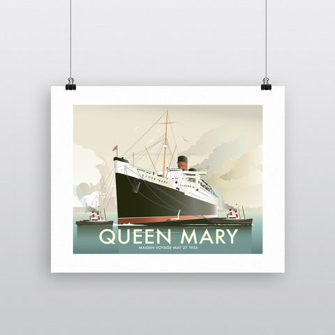 THOMPSON361: Queen Mary 24" x 32" Matte Mounted Print