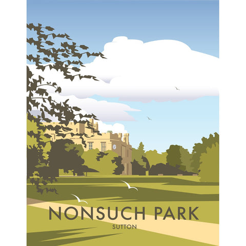 THOMPSON362: Nonsuch Park, Sutton 24" x 32" Matte Mounted Print