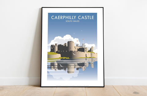 Caerphilly Castle By Artist Dave Thompson - Art Print