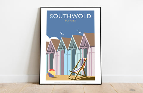 Southwold By Artist Dave Thompson - 11X14inch Premium Art Print