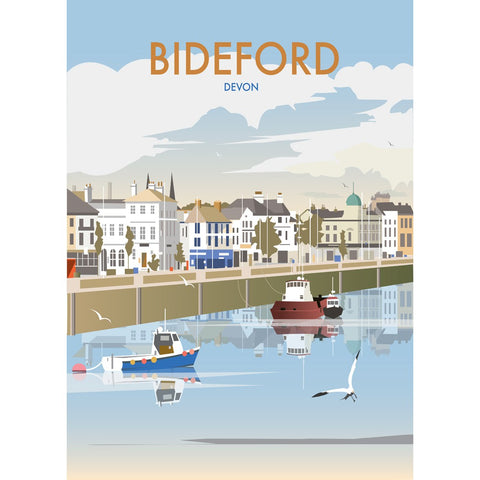 THOMPSON371: Bideford, Devon 24" x 32" Matte Mounted Print
