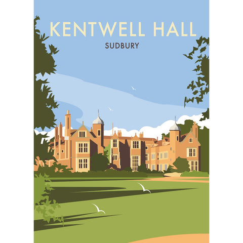 THOMPSON374: Kentwell Hall, Sudbury 24" x 32" Matte Mounted Print