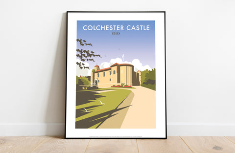 Colchester Castle By Artist Dave Thompson - Art Print
