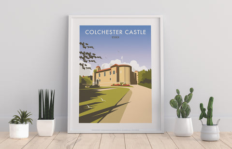 Colchester Castle By Artist Dave Thompson - Art Print