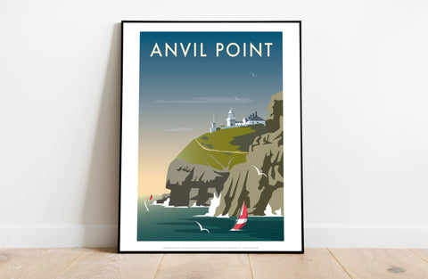 Anvil Point By Artist Dave Thompson - Premium Art Print