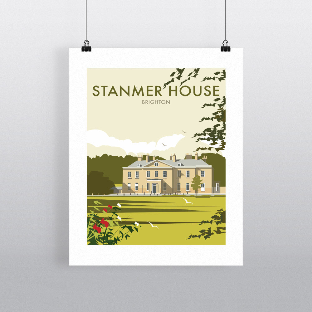 THOMPSON392: Stanmer House, Brighton 24" x 32" Matte Mounted Print