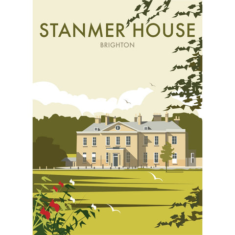 THOMPSON392: Stanmer House, Brighton 24" x 32" Matte Mounted Print