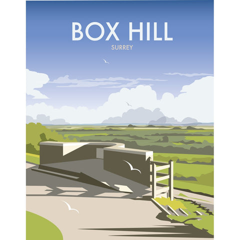 THOMPSON394: Box Hill, Surrey 24" x 32" Matte Mounted Print