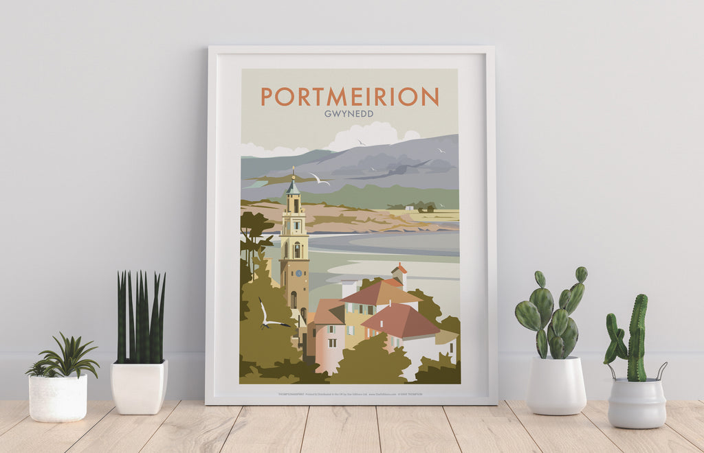 Port Meirion By Artist Dave Thompson - Premium Art Print