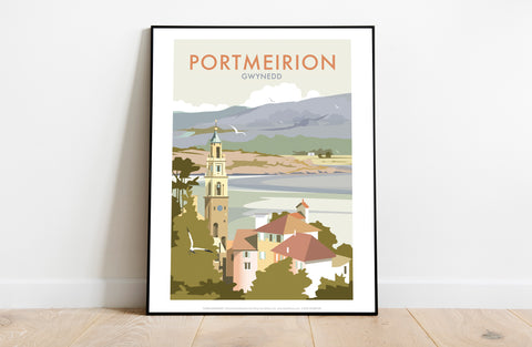 Port Meirion By Artist Dave Thompson - Premium Art Print