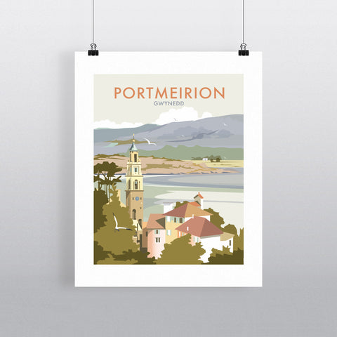 THOMPSON400: Portmeirion, Wales 24" x 32" Matte Mounted Print