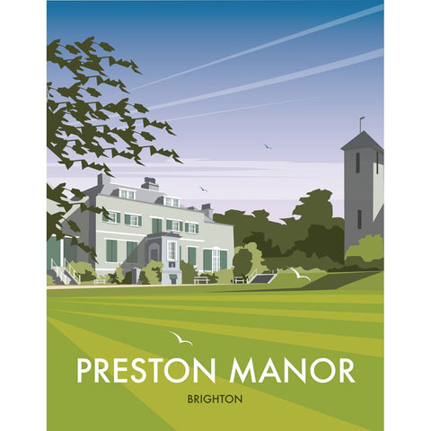 THOMPSON404: Preston Manor, Brighton 24" x 32" Matte Mounted Print