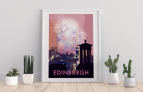 Edinburgh By Artist Dave Thompson - 11X14inch Premium Art Print