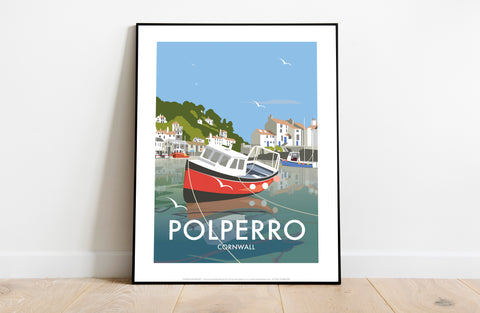 Polperro By Artist Dave Thompson - 11X14inch Premium Art Print