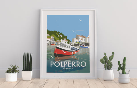 Polperro By Artist Dave Thompson - 11X14inch Premium Art Print