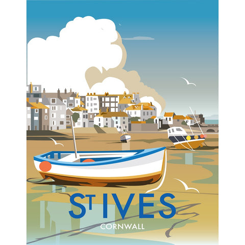 THOMPSON429: St Ives, Cornwall 24" x 32" Matte Mounted Print