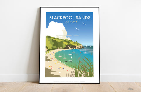 Blackpool Sands By Artist Dave Thompson - Premium Art Print