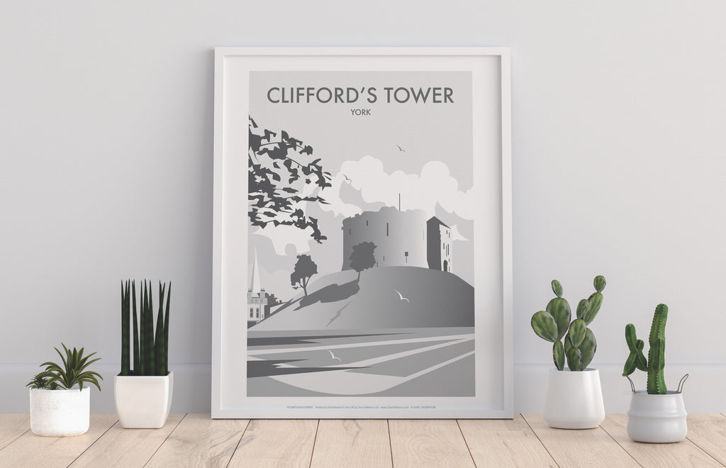 Clifford's Tower By Artist Dave Thompson - 11X14inch Premium Art Print