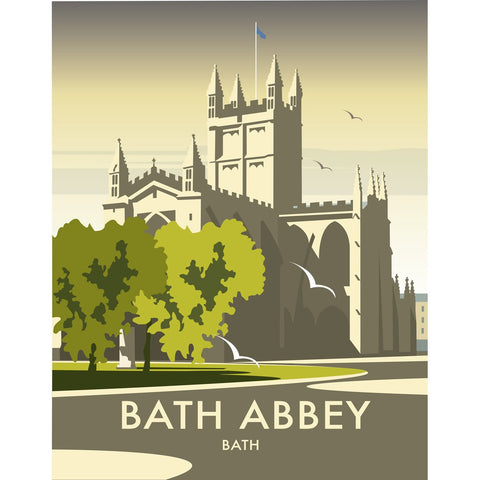 THOMPSON444: Bath Abbey 24" x 32" Matte Mounted Print