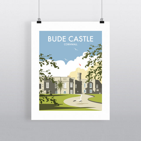THOMPSON445: Bude Castle, Cornwall 24" x 32" Matte Mounted Print