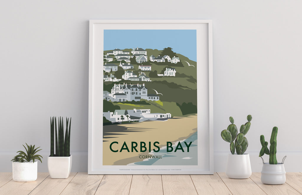 Carbis Bay By Artist Dave Thompson - Premium Art Print