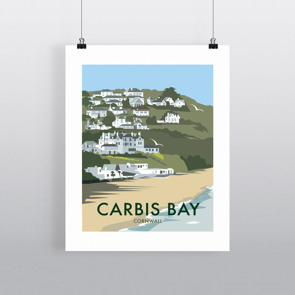 THOMPSON446: Carbis Bay, Cornwall 24" x 32" Matte Mounted Print
