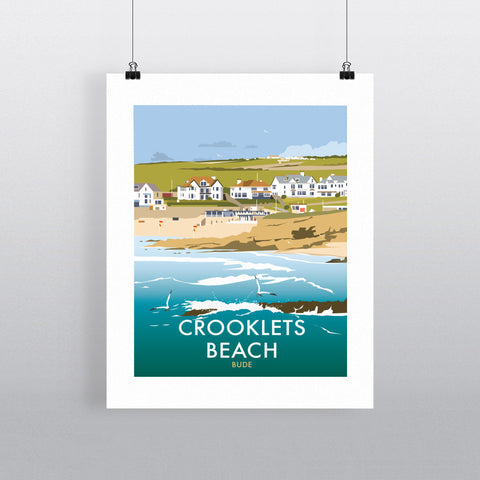 THOMPSON447: Crooklets Beach, Cornwall 24" x 32" Matte Mounted Print