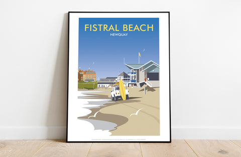 Fistral Beach By Artist Dave Thompson - Premium Art Print