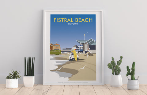 Fistral Beach By Artist Dave Thompson - Premium Art Print