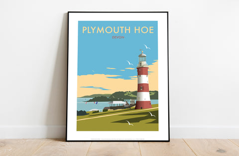 Plymouth Hoe By Artist Dave Thompson - Premium Art Print