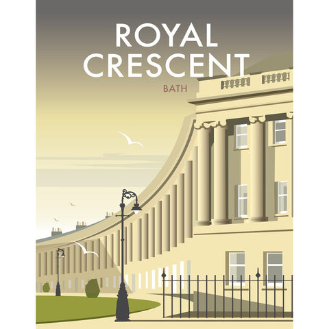 THOMPSON455: Royal Crescent, Bath 24" x 32" Matte Mounted Print