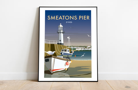 Smeatons Pier By Artist Dave Thompson - Premium Art Print