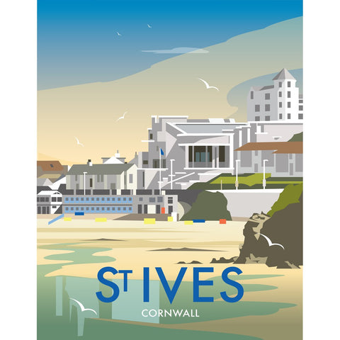 THOMPSON459: St Ives, Cornwall 24" x 32" Matte Mounted Print