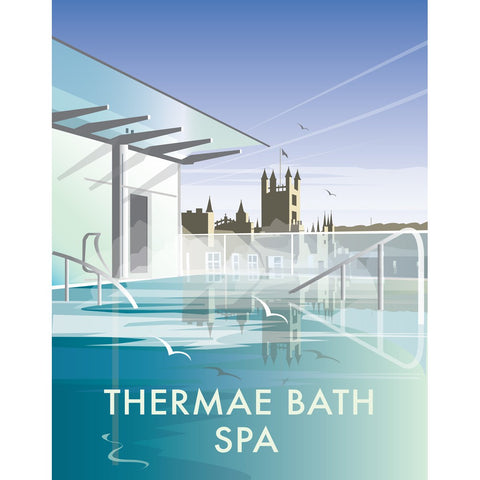 THOMPSON461: Thermae Bath Spa 24" x 32" Matte Mounted Print