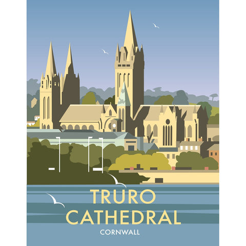 THOMPSON462: Truro Cathedral 24" x 32" Matte Mounted Print