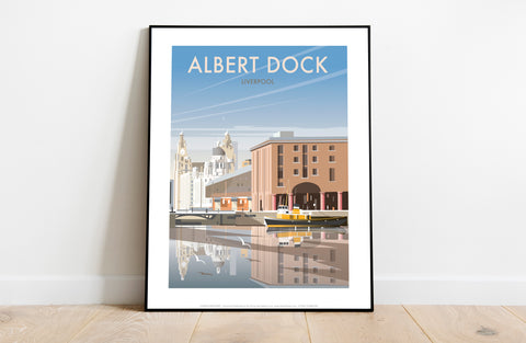 Albert Dock By Artist Dave Thompson - Premium Art Print