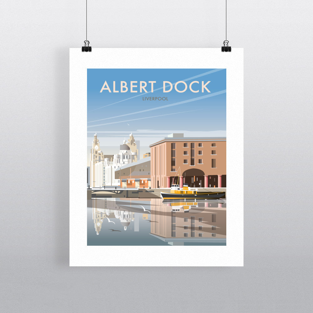 THOMPSON465: Albert Dock, Liverpool 24" x 32" Matte Mounted Print
