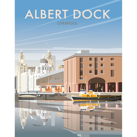 THOMPSON465: Albert Dock, Liverpool 24" x 32" Matte Mounted Print