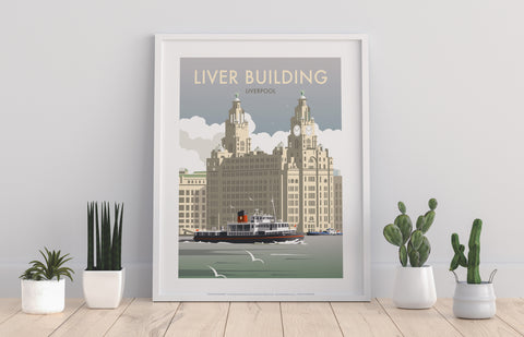 Liver Building By Artist Dave Thompson - Premium Art Print