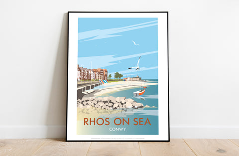 Rhos On Sea By Artist Dave Thompson - Premium Art Print