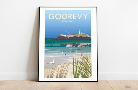 Godrevy By Artist Dave Thompson - 11X14inch Premium Art Print